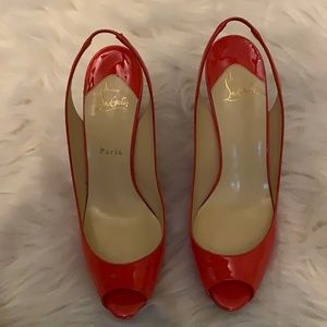 Christian Louboutin lady sling heels
